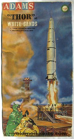 Adams 1/87 Thor Missile at White Sands with Launch Pad, K162-98 plastic model kit